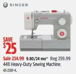 Canadian Tire Singer 4411 Heavy-Duty Sewing Machine offer