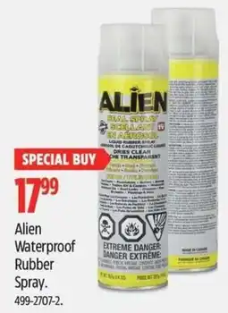 Canadian Tire Alien Waterproof Rubber Spray offer