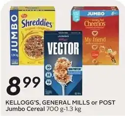 Sobeys Kellogg's, General Mills or Post Jumbo Cereal offer