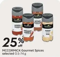 Sobeys McCormick Gourmet Spices offer