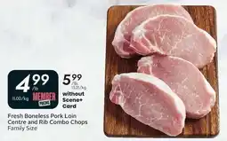 Sobeys Fresh Boneless Pork Loin Centre and Rib Combo Chops offer