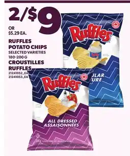 Independent Grocer RUFFLES POTATO CHIPS offer