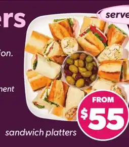 Independent Grocer SANDWICH PLATTERS offer