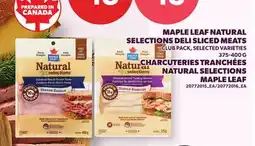 Independent Grocer MAPLE LEAF NATURAL SELECTIONS DELI SLICED MEATS offer