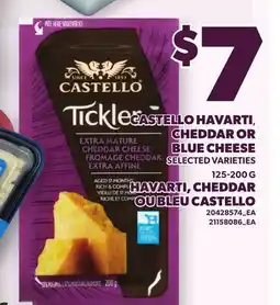 Independent Grocer CASTELLO HAVARTI, CHEDDAR OR BLUE CHEESE offer