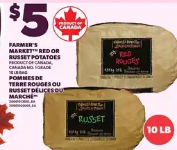 Independent Grocer FARMER'S MARKET RED OR RUSSET POTATOES, 10 LB BAG offer
