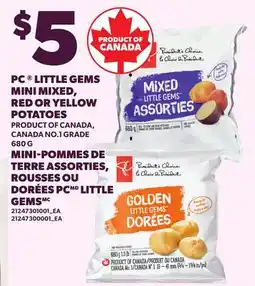 Independent Grocer PC LITTLE GEMS MINI MIXED, RED OR YELLOW POTATOES offer