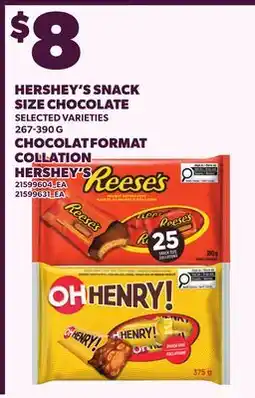 Independent Grocer HERSHEY'S SNACK SIZE CHOCOLATE offer