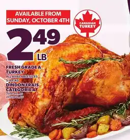 Independent Grocer FRESH GRADE A TURKEY offer