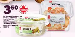 Independent Grocer PC DIPS OR HUMMUS OR PC NAAN DIPPERS offer