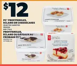 Valu-mart PC PROFITEROLES, ECLAIRS OR CHEESECAKES offer