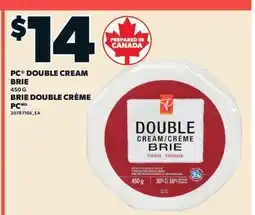 Valu-mart PC DOUBLE CREAM BRIE offer