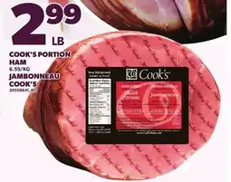 Independent Grocer COOK'S PORTION HAM offer