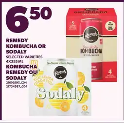 Valu-mart REMEDY KOMBUCHA OR SODALY offer