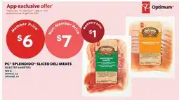 Valu-mart PC SPLENDIDO SLICED DELI MEATS offer