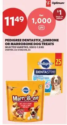Real Canadian Superstore PEDIGREE DENTASTIX, JUMBONE OR MARROBONE DOG TREATS, , 500 G-1.9 KG offer