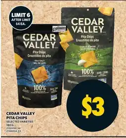 Valu-mart CEDAR VALLEY PITA CHIPS offer
