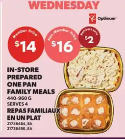 Valu-mart IN-STORE PREPARED ONE PAN FAMILY MEALS offer