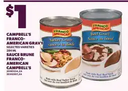 Valu-mart CAMPBELL'S FRANCO-AMERICAN GRAVY offer
