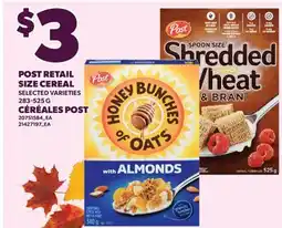 Valu-mart POST RETAIL SIZE CEREAL offer