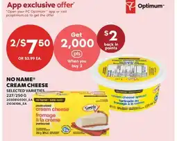 Valu-mart NO NAME CREAM CHEESE, 27/250 G offer