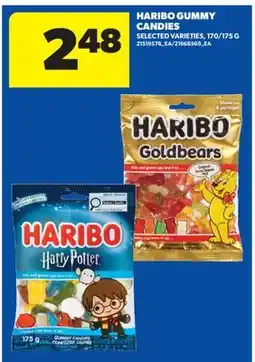 Real Canadian Superstore HARIBO GUMMY CANDIES, 170/175 G offer