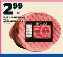 Valu-mart COOK'S PORTION HAM offer