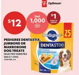 Valu-mart PEDIGREE DENTASTIX, JUMBONE OR MARROBONE DOG TREATS offer