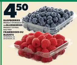 Valu-mart RASPBERRIES OR BLUEBERRIES offer