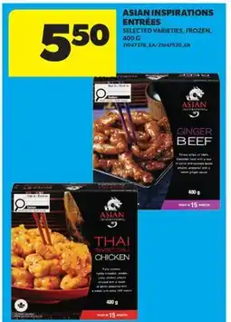 Real Canadian Superstore ASIAN INSPIRATIONS ENTRÉES offer