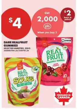 Real Canadian Superstore DARE REALFRUIT GUMMIES offer
