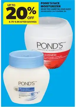 Real Canadian Superstore POND'S FACE MOISTURIZER offer