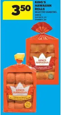 Real Canadian Superstore KING'S HAWAIIAN ROLLS offer