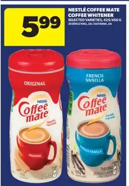 Real Canadian Superstore NESTLÉ COFFEE MATE COFFEE CREAMER, 425/450 G offer