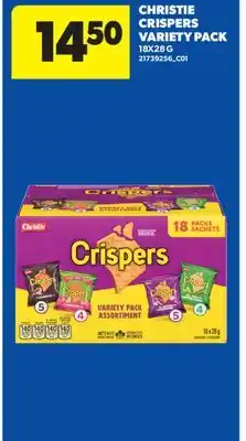Real Canadian Superstore CHRISTIE CRISPERS VARIETY PACK offer
