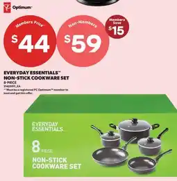 Real Canadian Superstore EVERYDAY ESSENTIALS NON-STICK COOKWARE SET, 8-PIECE offer