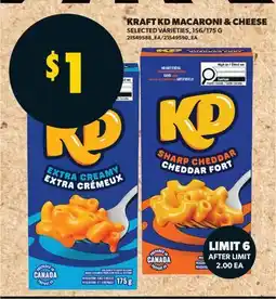 Real Canadian Superstore KRAFT KD MACARONI & CHEESE, 156/175 G offer