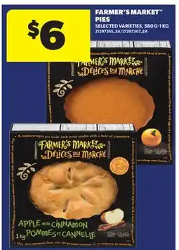 Real Canadian Superstore FARMER'S MARKET PIE, 580 G-1 KG offer