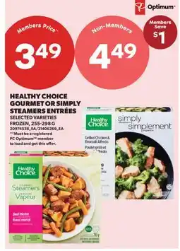 Real Canadian Superstore HEALTHY CHOICE GOURMET OR SIMPLY STEAMERS offer