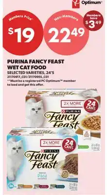 Real Canadian Superstore PURINA FANCY FEAST WET CAT FOOD, 24'S offer