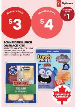 Real Canadian Superstore SCHNEIDERS LUNCH OR SNACK KITS offer