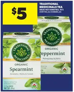 Real Canadian Superstore TRADITIONAL MEDICINALS TEA, 16' offer
