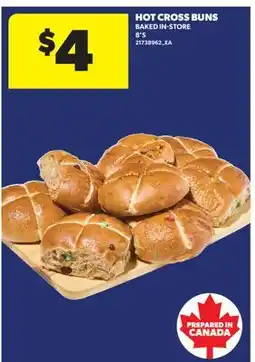 Real Canadian Superstore HOT CROSS BUNS, 8'S offer