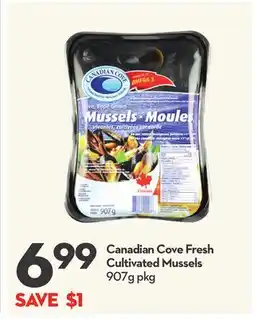 Longo's Canadian Cove Fresh Cultivated Mussels offer