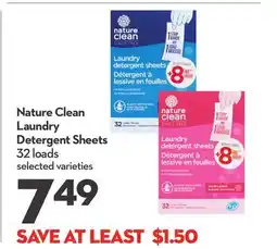Longo's Nature Clean Laundry Detergent Sheets offer
