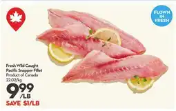 Longo's Fresh Wild Caught Pacific Snapper Fillet offer
