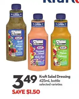 Longo's Kraft Salad Dressing offer