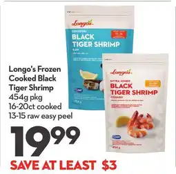 Longo's Longo's Frozen Cooked Black Tiger Shrimp offer