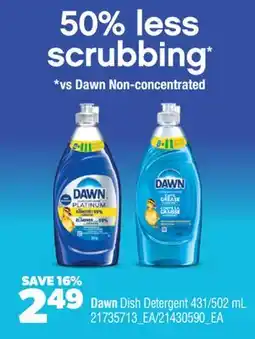 Real Canadian Superstore DAWN DISH DETERGENT, 431/502 ML offer