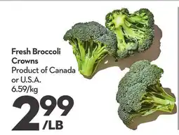 Longo's Fresh Broccoli Crowns offer